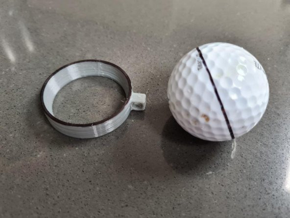 Golf Topu İşaretleme Aracı Plastik Aparat