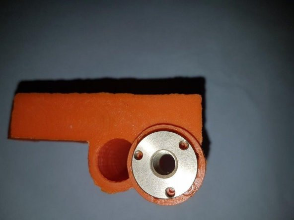 T8 Somun Adaptörü 3 Delik / Adaptador Tuerca T8 3 Orificios Prusa Mk2 Plastik Aparat - 3