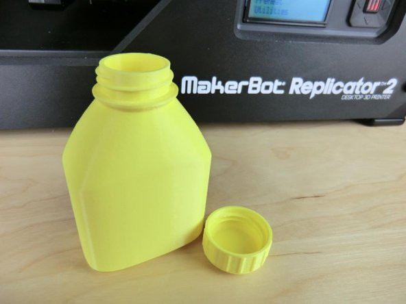 3D Yazdırılabilir Şişe Ve Vida Kapağı Plastik Aparat - 5