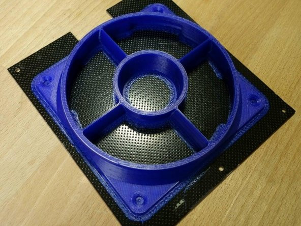 120 Mm Fan Hava Akışı Optimize Edici / Akış Doğrultucu / Meme Plastik Aparat - 8