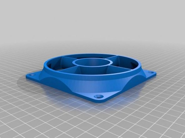 120 Mm Fan Hava Akışı Optimize Edici / Akış Doğrultucu / Meme Plastik Aparat - 10