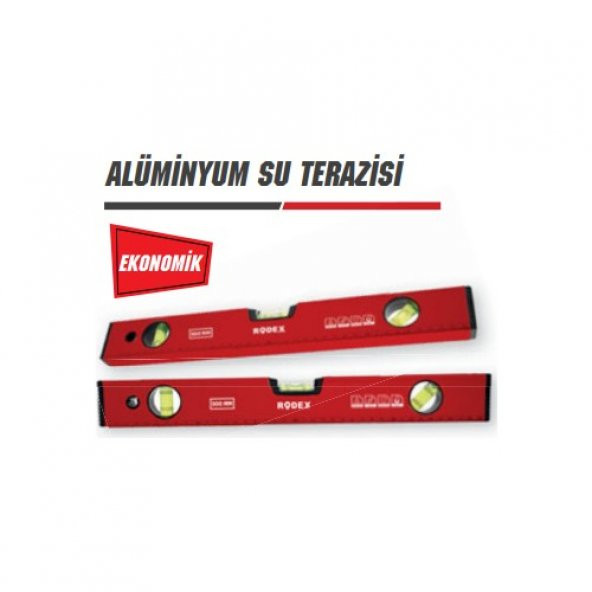 Rodex Alüminyum Su Terazisi Kırmızı 80 cm