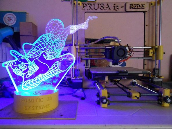 Lampara 3D Plastik Aparat