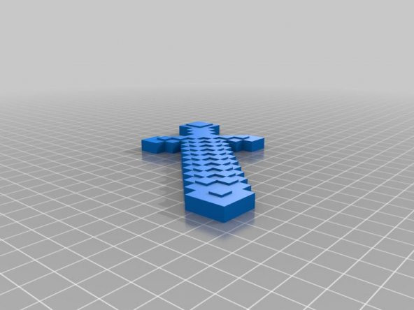 Minecraft Kılıç (Yüz Dokusuyla) Plastik Aparat