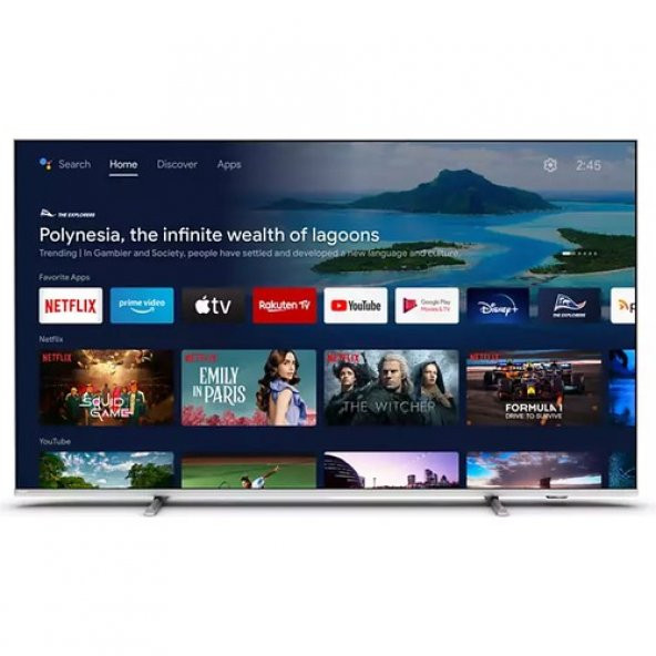 Philips 55PUS8057 55" 139 Ekran Uydu Alıcılı 4K Ultra Hd Ambilight Smart LED Tv