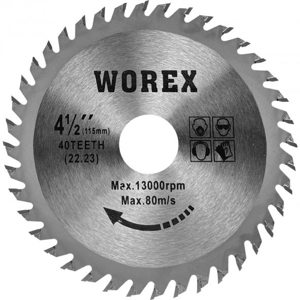 Worex Sunta Testeresi 115/40T x 22,23 mm