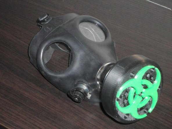 İsrail Sivilce Gaz Maskesi Filtresi Plastik Aparat