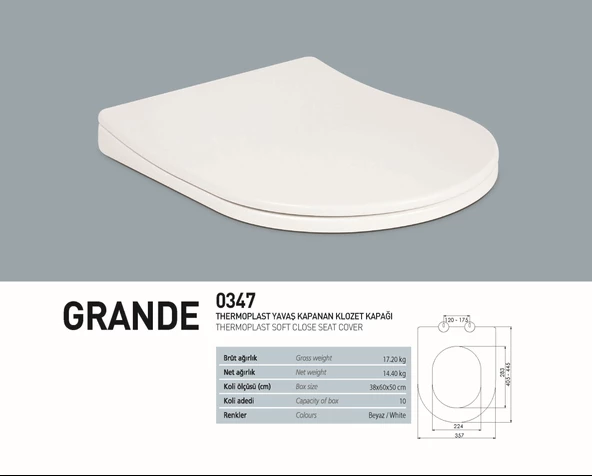 Turavit Rnd5512 Rondo Kanalsız Asma Klozet, Nkp Yavaş Kapak - 4