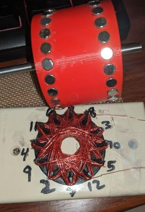 Rodin Yıldız Bobini Sarma Jig 12 Nokta Plastik Aparat - Resim 4