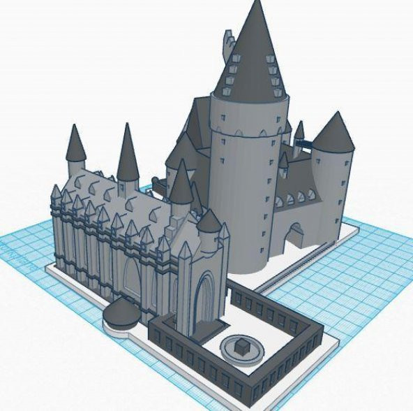 Hogwarts Okul Of Witchcraft And Wizardry (Castle Part 1 Of 3) - Harry Potter 3D Baskı Plastik Aparat