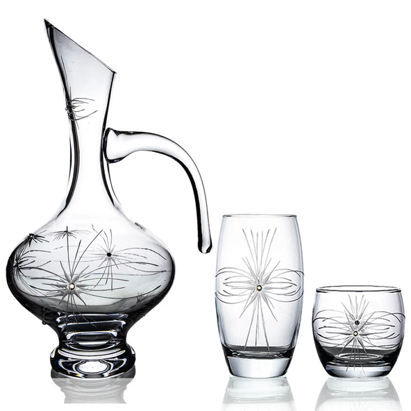 Decocia Pudgy 13 Parça 6 Kişilik  Bardak Seti Bosna Karaflı Mira Desenli ürün görseli