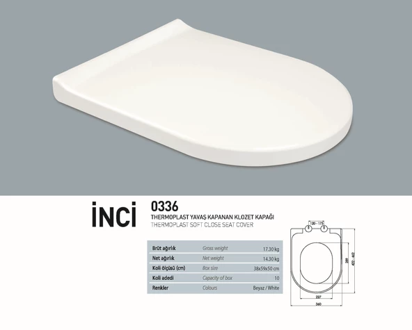 Turavit RND5508 Rondo Kanallı Asma, Nkp Yavaş Kapak - 3