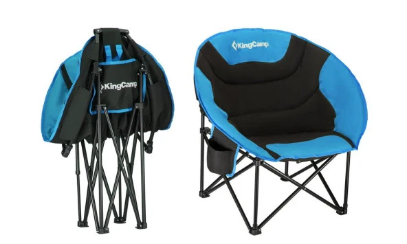 KingCamp Moon Kamp Sandalyesi Siyah Mavi - 3