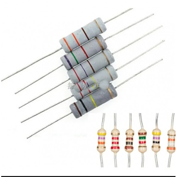 OEM 3.3 Kr (Kiloohm) Direnç 1/2 Watt (5 Adet) - Resim 2