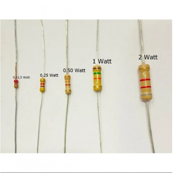 OEM 3.3 Kr (Kiloohm) Direnç 1/2 Watt (5 Adet) - Resim 3