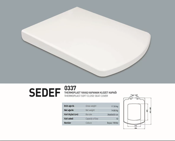 Turavit PLZ1708 Plaza Kanallı Duvara Sıfır Klozet, Nkp Yavaş Kapak - 3