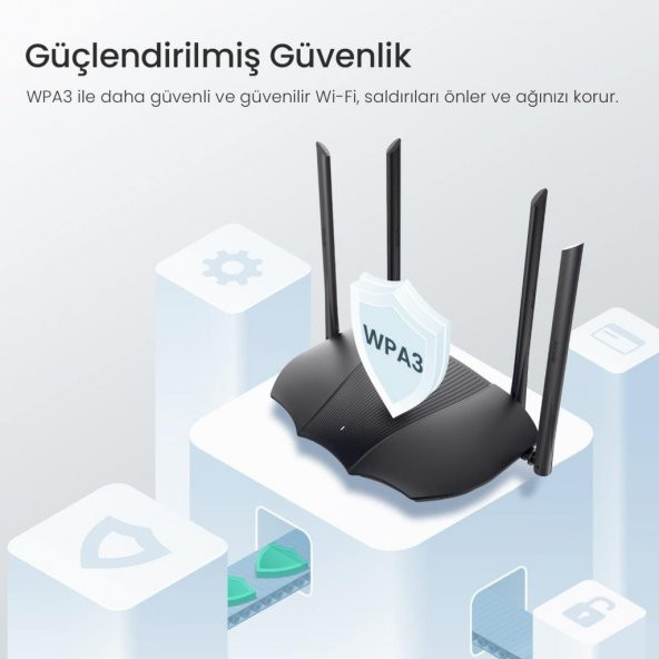Tenda RX9 Pro Dual 2976 Mbps Router teşhir - 3