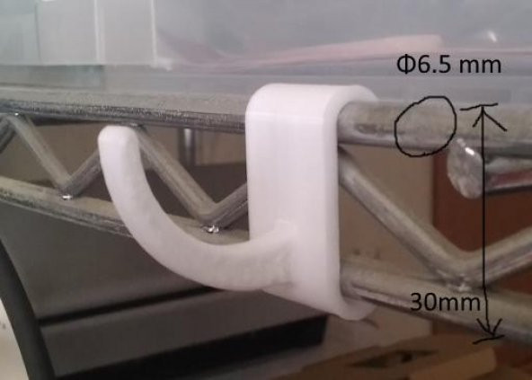 Metal Raf İçin Snap-In Kanca Plastik Aparat
