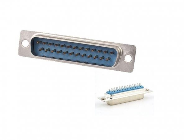 25 Pin D-Sub Konnektör Erkek - Lehim Tipi