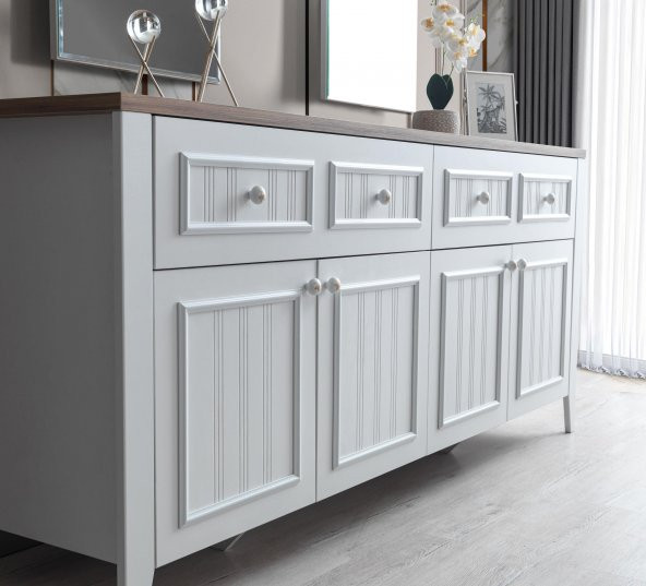 Erezoğulları Mobilya Yalı Modern Dolaplı Çekmeceli Konsol 180*45*84 - 2