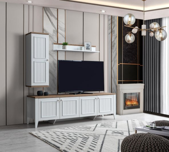 Erezoğulları Mobilya Yalı Modern Dolaplı Tv Ünitesi 180*45*55 - 4