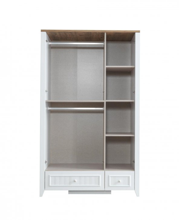 Erezoğulları Mobilya Yalı Modern 3 Kapaklı Aynalı Elbise Dolabı 125*60*211 - 5