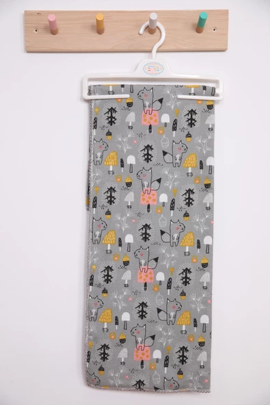 Çok Amaçlı Bebek Çocuk Pazen Bezi Örtü Battaniye 80*90 Tropikal Hayvanlar - 6