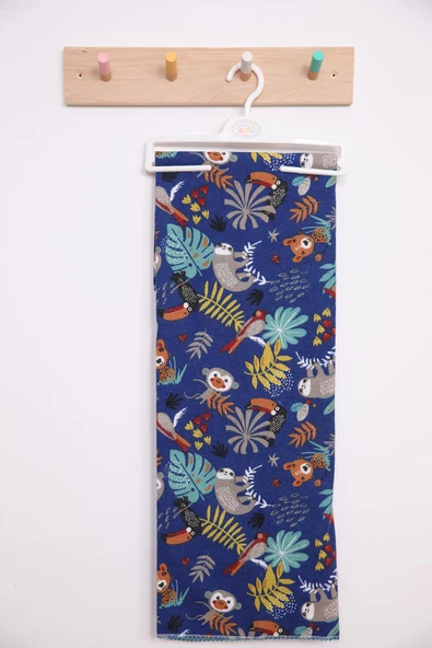 Çok Amaçlı Bebek Çocuk Pazen Bezi Örtü Battaniye 80*90 Tropikal Hayvanlar - 2