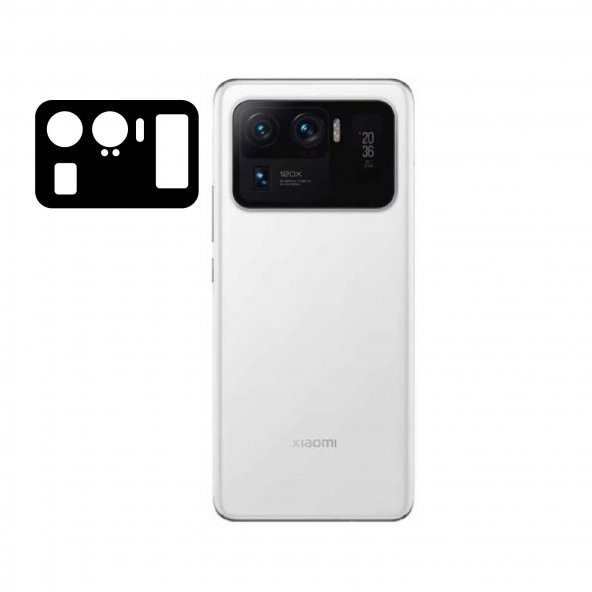 Xiaomi Mi 11 Ultra Zore 3D Kamera Camı Koruyucu