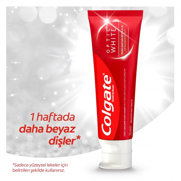 Colgate Optic White Parıldayan Beyazlık Beyazlatıcı Diş Macunu 75 Ml - 2