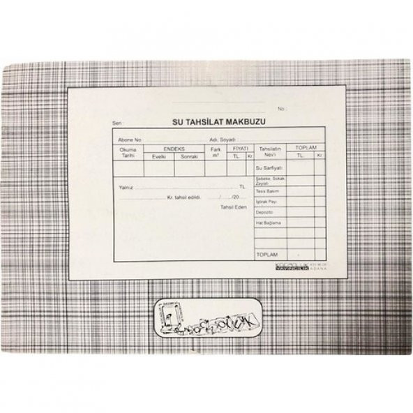 Kocaoluk Su Tahsilat Makbuzu
