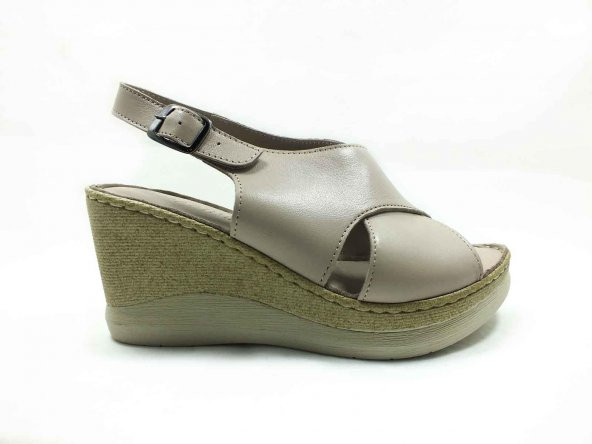 Marine Shoes Hakiki Deri Sandalet Silver 86 063-177