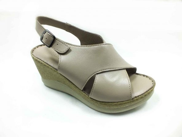 Marine Shoes Hakiki Deri Sandalet Silver 86 063-177 - 2