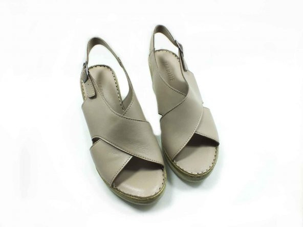 Marine Shoes Hakiki Deri Sandalet Silver 86 063-177 - 4