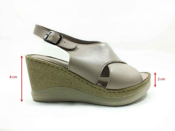 Marine Shoes Hakiki Deri Sandalet Silver 86 063-177 - 5