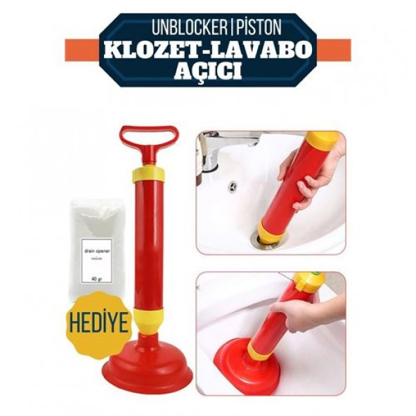 TransForMacion 12+2 ADET Klozet Açıcı Tuvalet Pompası Lavabo Açıcı Toz Hediyeli
