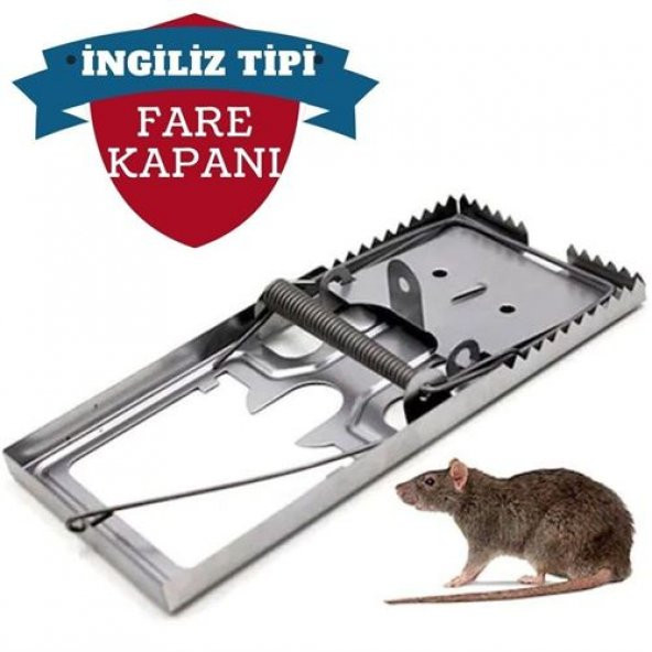 TransForMacion 6 ADET Frau İngiliz Model Metal Fare Kapanı