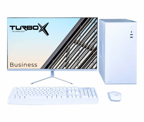 Turbox Tx3612 i5 2400 8GB Ram 128GB SSD 23.8 inç Monitör Beyaz Masaüstü Ev Ofis Bilgisayarı
