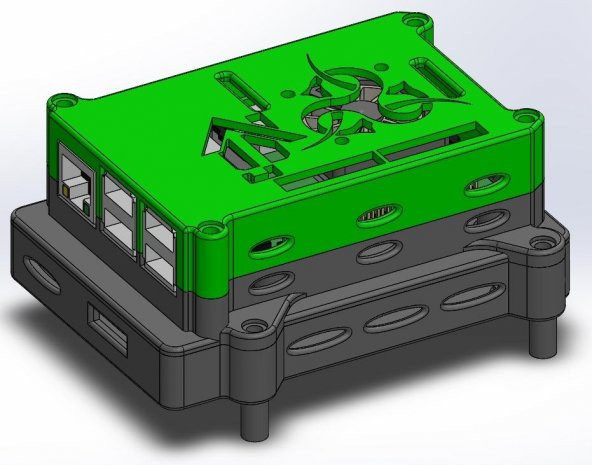 Boîtier Jeedom Dökün Ahudu Et Pidrive Avec Ventilateur Plastik Aparat - 1