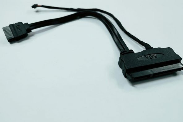 7+15 Pin Power+Data to Sata Data+5 Pin Power Kablo - 2