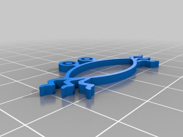 Parametrik Balık (Ikthys) Bumper Emblem Plastik Aparat