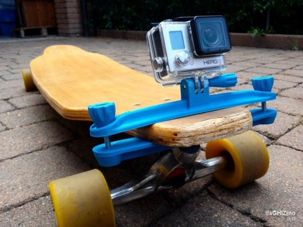 Gopro Kamera İçin Longboard Kelepçe Plastik Aparat