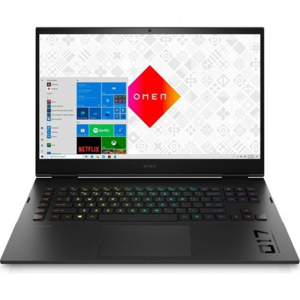 Hp Omen 17-CK1005NT Intel I7-12800HX 64GB 2tb SSD 16GB RTX3080TI 17.3 Qhd 165Hz Windows 11 Home Dizüstü Bilgisayar 6H6R9EA