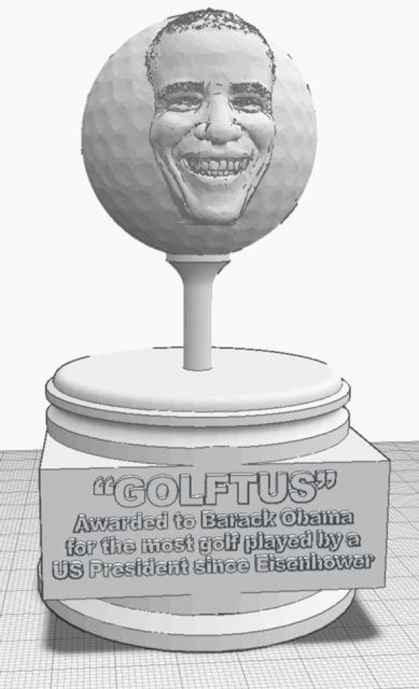 Obama Nın Golf Topu Ödülü Plastik Aparat