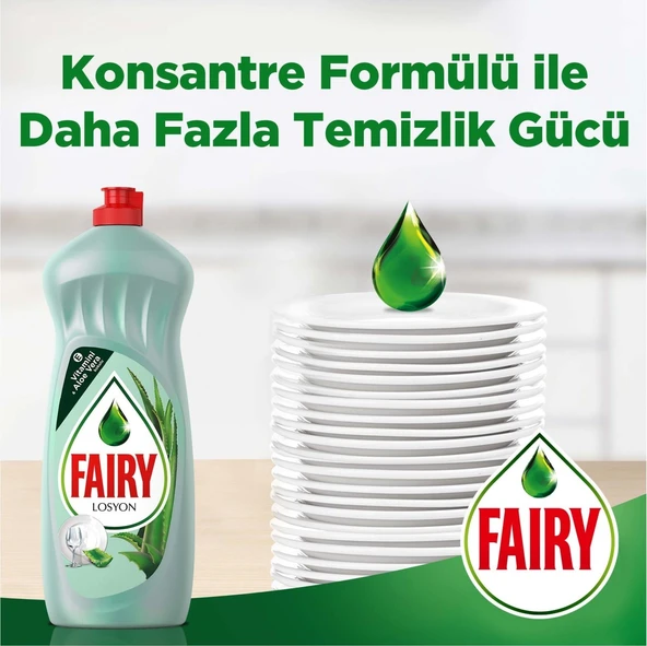 Fairy Losyon Bulaşık Deterjanı 750 ml Aloevera X 2 Adet - 5