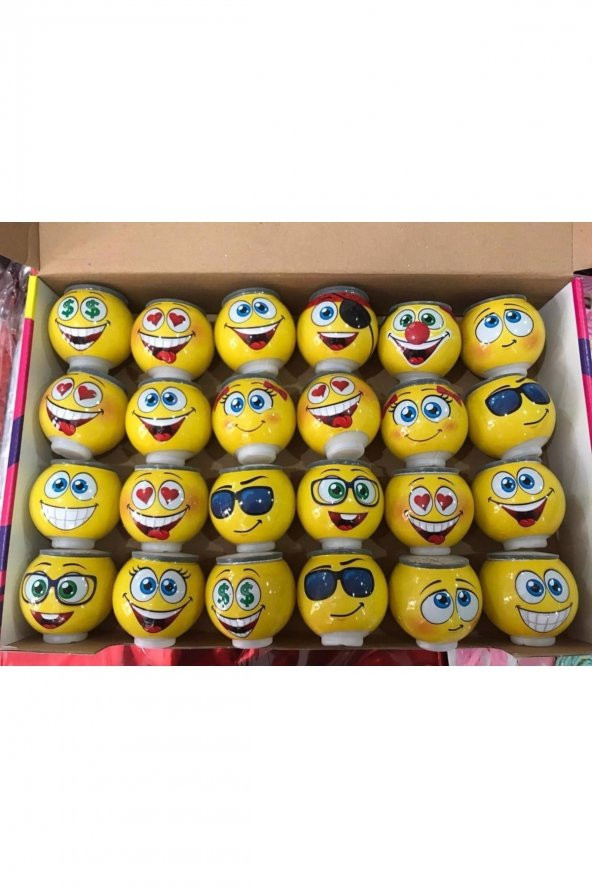 Çim Adam Orijinal 18 Adet Lisanslı Eğlenceli Sevimli Ürün Emojili Çimoji Oyuncaklar - 2