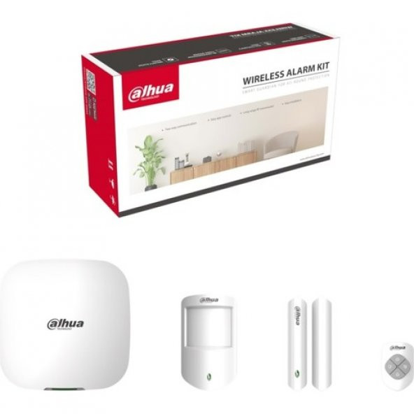 Dahua ART-ARC3000H-03-GW2 Kablosuz Wifi +2G Sim Kart Alarm Seti Pır Dedektör+Kontak+Kumanda - 2