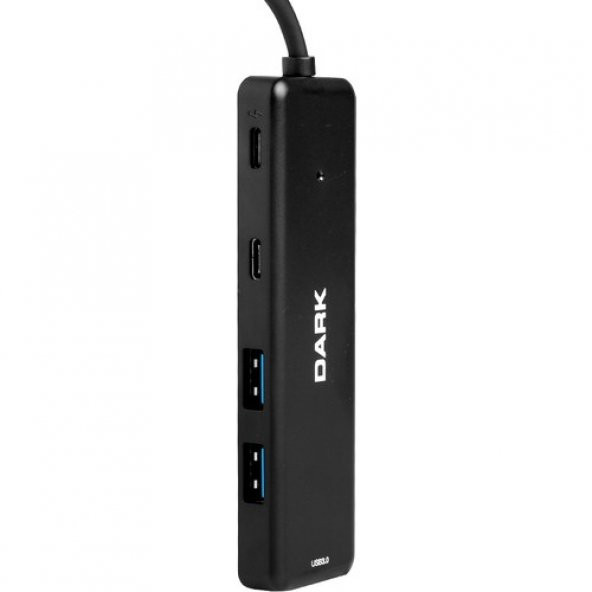 Dark DK-AC-USB347 Connect Master X5C USB3.2Gen 1 Type-A to 3 Port USB-A&1 Port Type-C 2.0-1X Type-C - 2
