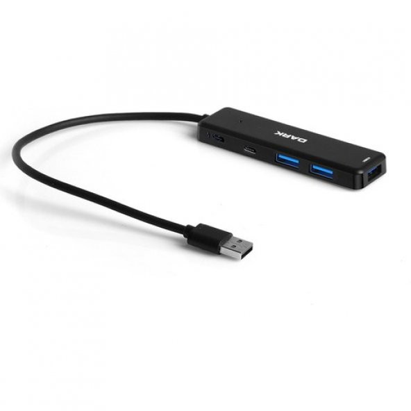 Dark DK-AC-USB347 Connect Master X5C USB3.2Gen 1 Type-A to 3 Port USB-A&1 Port Type-C 2.0-1X Type-C - 4