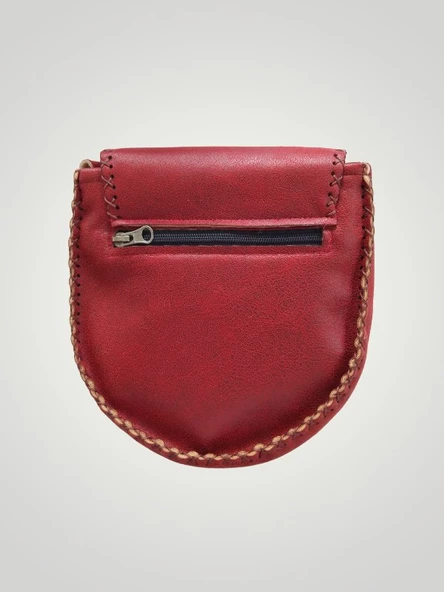 Vegan Deri Tasarım Kol Çantası - Bordo Renk - Boyut 20*22 cm - 4